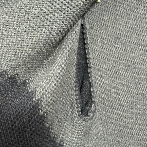 Calvin Klein Wrap Blue Asymmetrical Open Front Sweater size Large - Picture 13 of 16